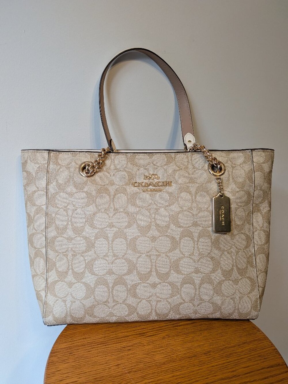 Coach C8148 Cammie Chain Tote in Signature Canvas